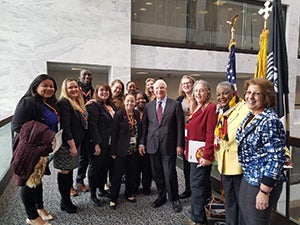 NAEYC group with senator